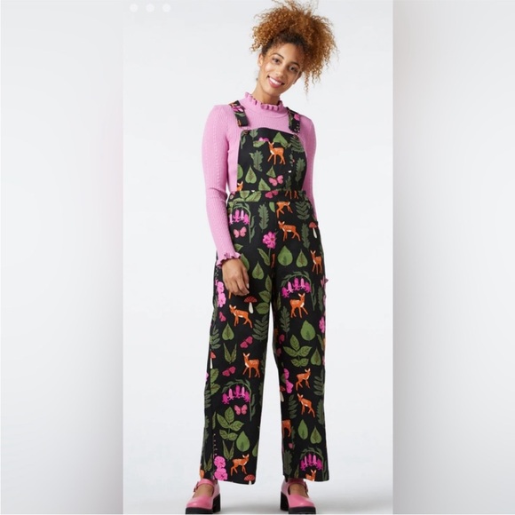 NWT Princess Highway Deer Overalls 🦌 AU 12/US 8 - Picture 2 of 16